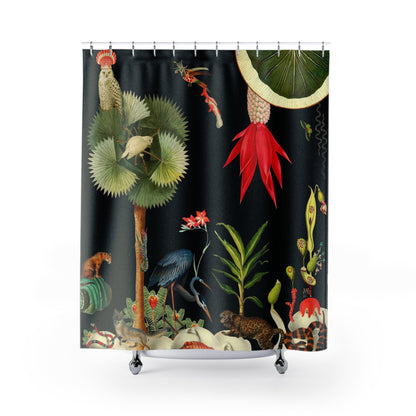 Shower Curtains - Black Jungle