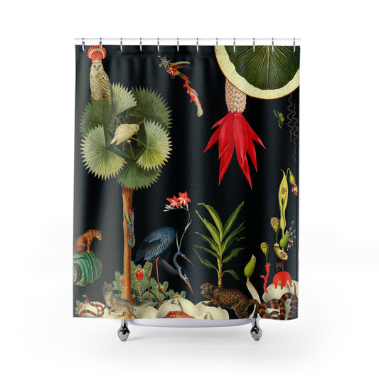 Shower Curtains - Black Jungle