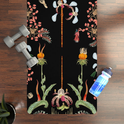 Rubber Yoga Mat - Black Atlas